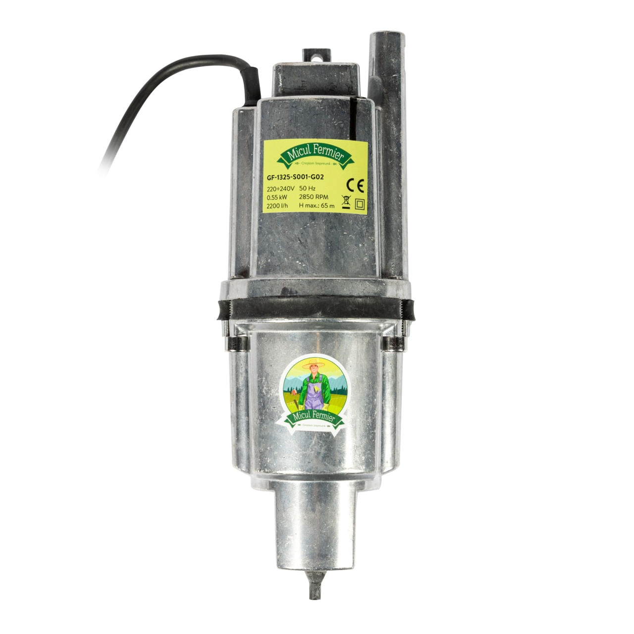 Pompa submersibila vibr 0,55kw 4/65m 2200l/h 1/2" FP, Consum redus de energie, Masa redusa si usor de utilizat — imaginea 3