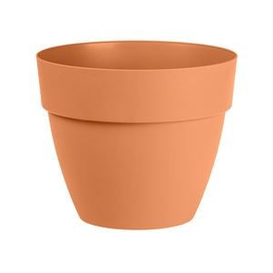 Ghiveci Rotunde din Plastic Teracota cu Sistem de Scurgere — imaginea 3