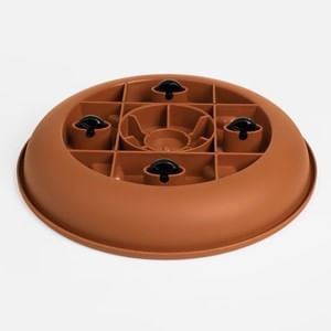 Farfurie Teracota cu Roti și Scurgere pentru Ghiveci — imaginea 2