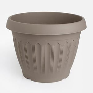 Ghiveci pentru flori din plastic, Ø35x26cm, 15,2L, Mocca — imaginea 2