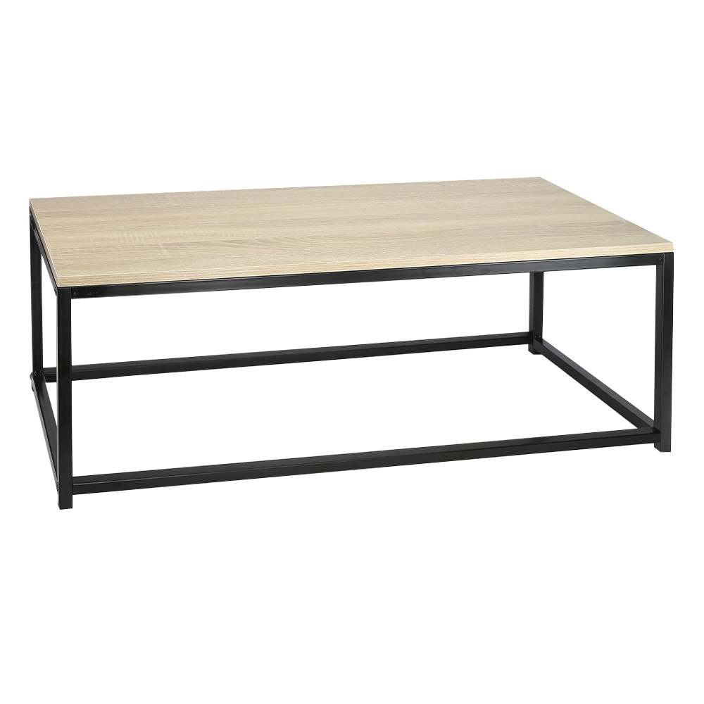 Set 2 masute de cafea, stejar sonoma/negru, KASTLER NEW TYP 2 — imaginea 2