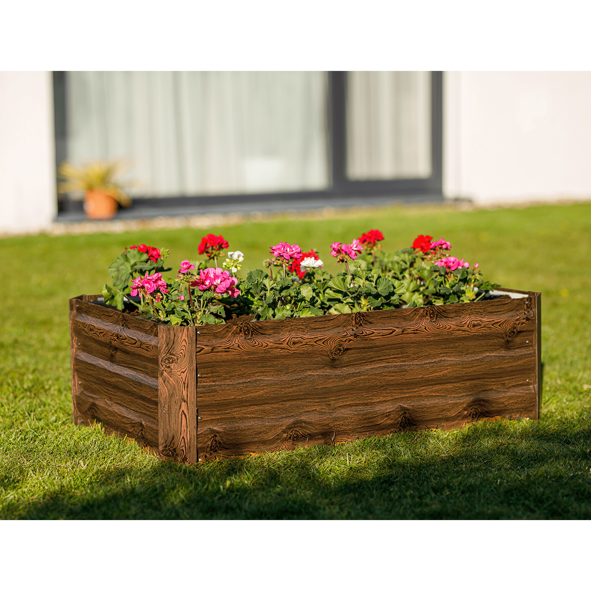 Strat inaltat de gradina, maro, otel, NONKY TIP 4 — imaginea 2