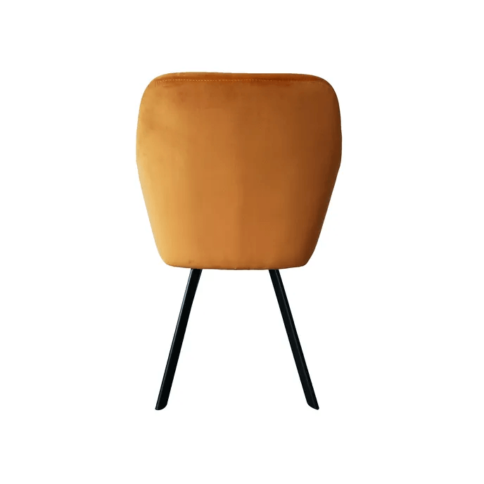 Fotoliu, material de catifea mustar/negru, ZERON NEW — imaginea 5
