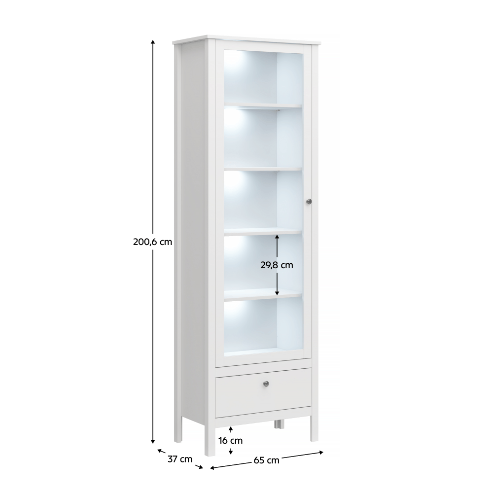 Vitrina 1W1S, alb, OLJE — imaginea 3