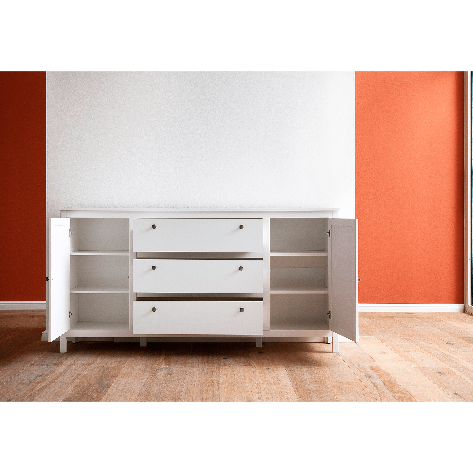 Comoda 2D3S, alb, OLJE — imaginea 4