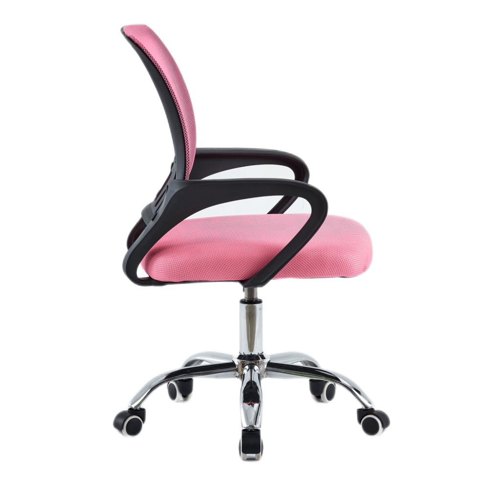 Scaun de birou, roz/ negru, DEX 4 NEW — imaginea 3