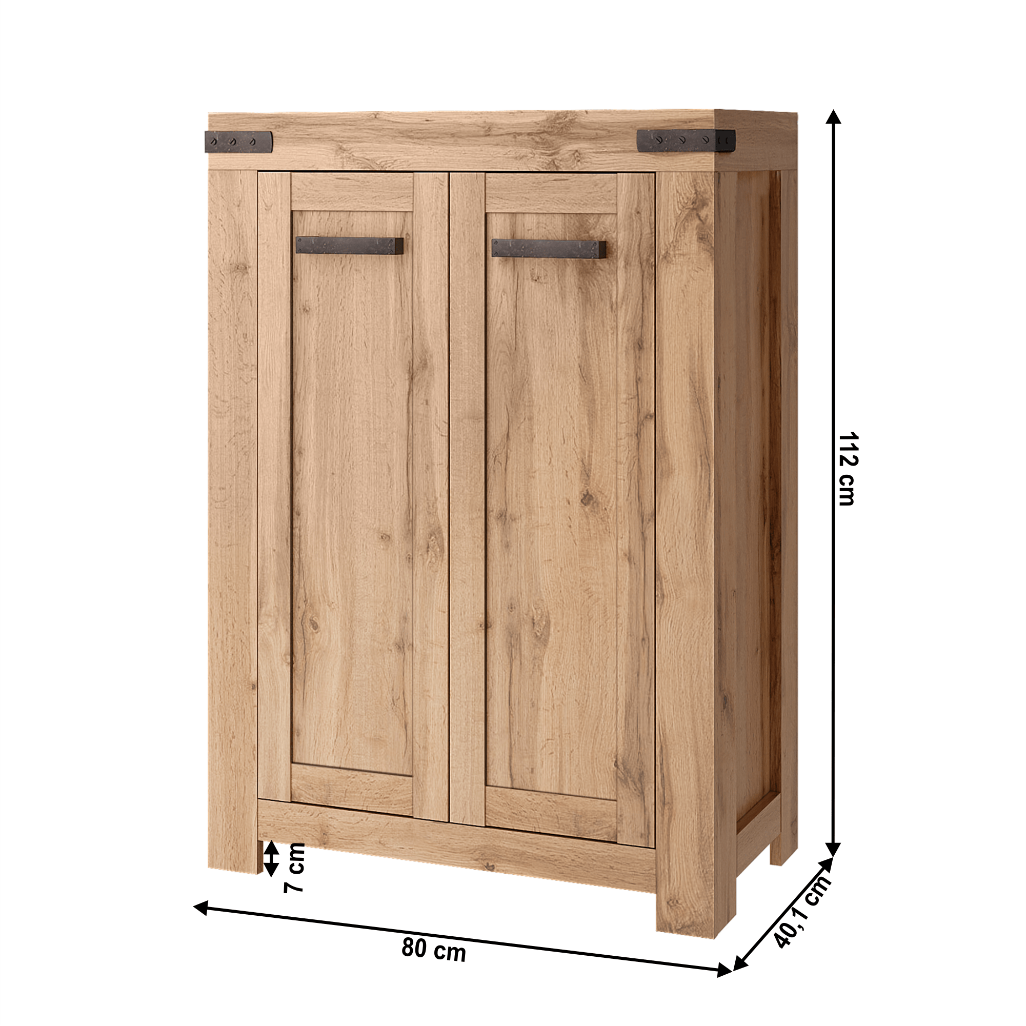 Comoda 2D/ 80, stejar wotan, MORATIZ — imaginea 2