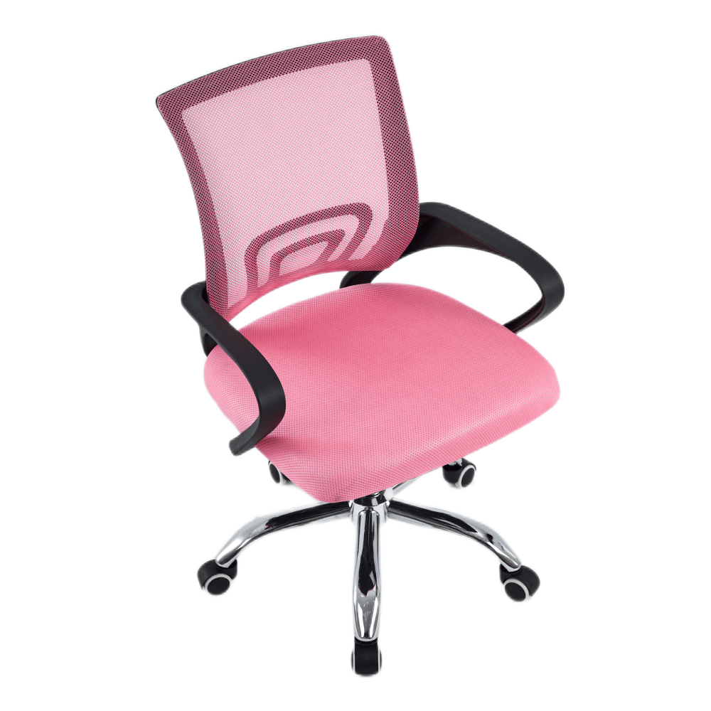 Scaun de birou, roz/ negru, DEX 4 NEW — imaginea 6