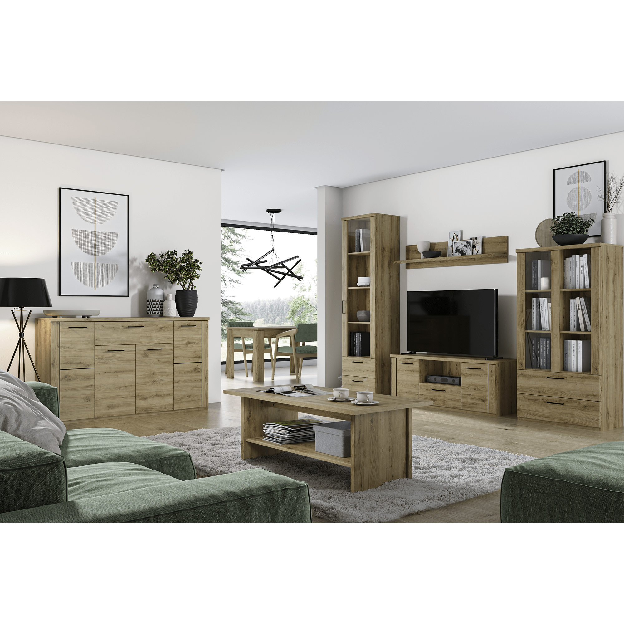 Vitrina 1W2S, stejar navarra, DORSI — imaginea 5