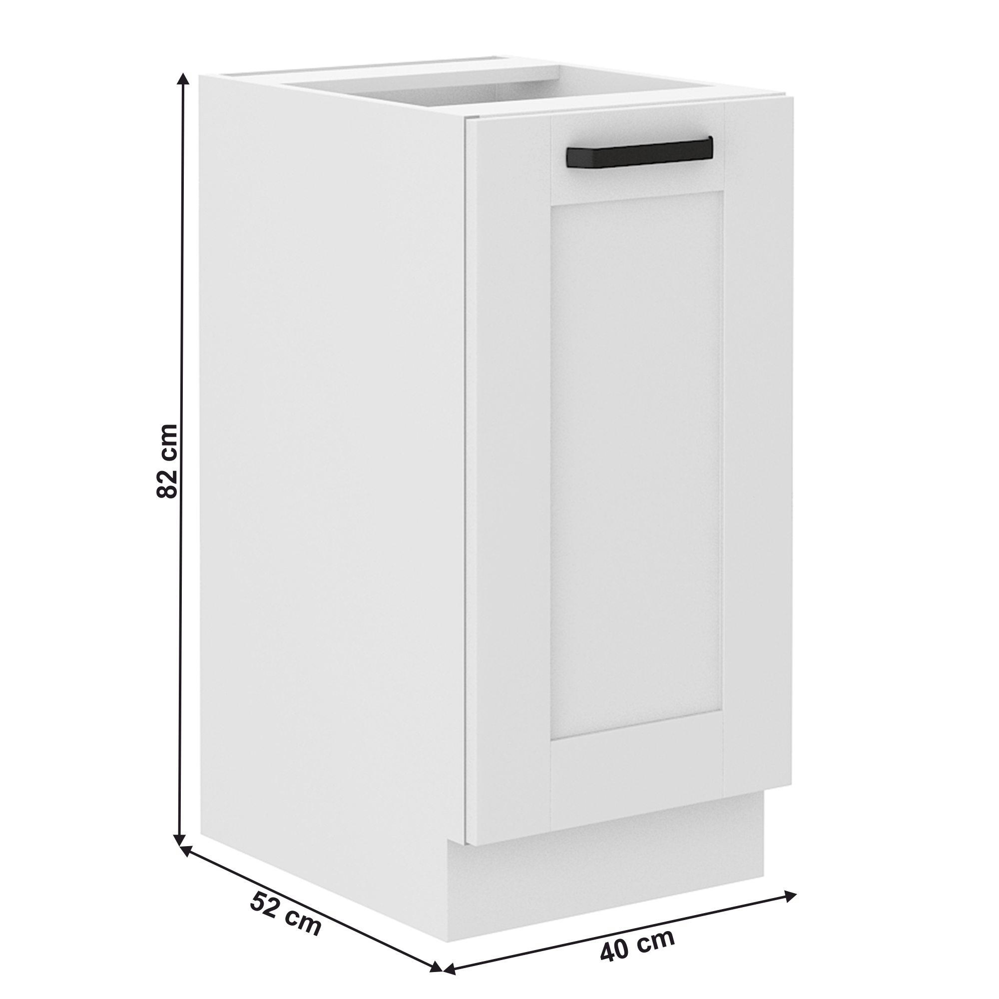 Dulap inferior, alb, LULA 40D 1F BB — imaginea 15