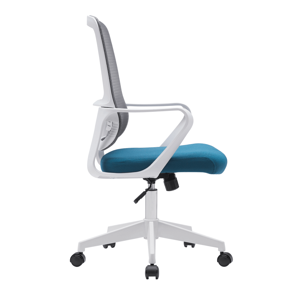 Scaun de birou, gri / petrol / alb, SALOMO TIP 1 — imaginea 3