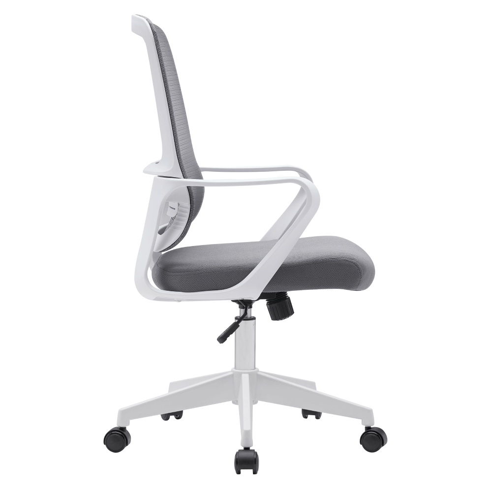 Scaun de birou, gri / alb, SALOMO TIP 1 — imaginea 3