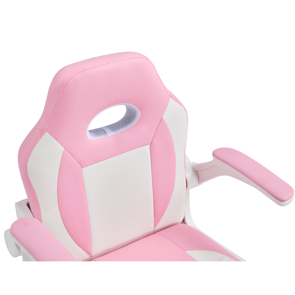 Scaun rotativ, roz / alb, ODELIA — imaginea 8