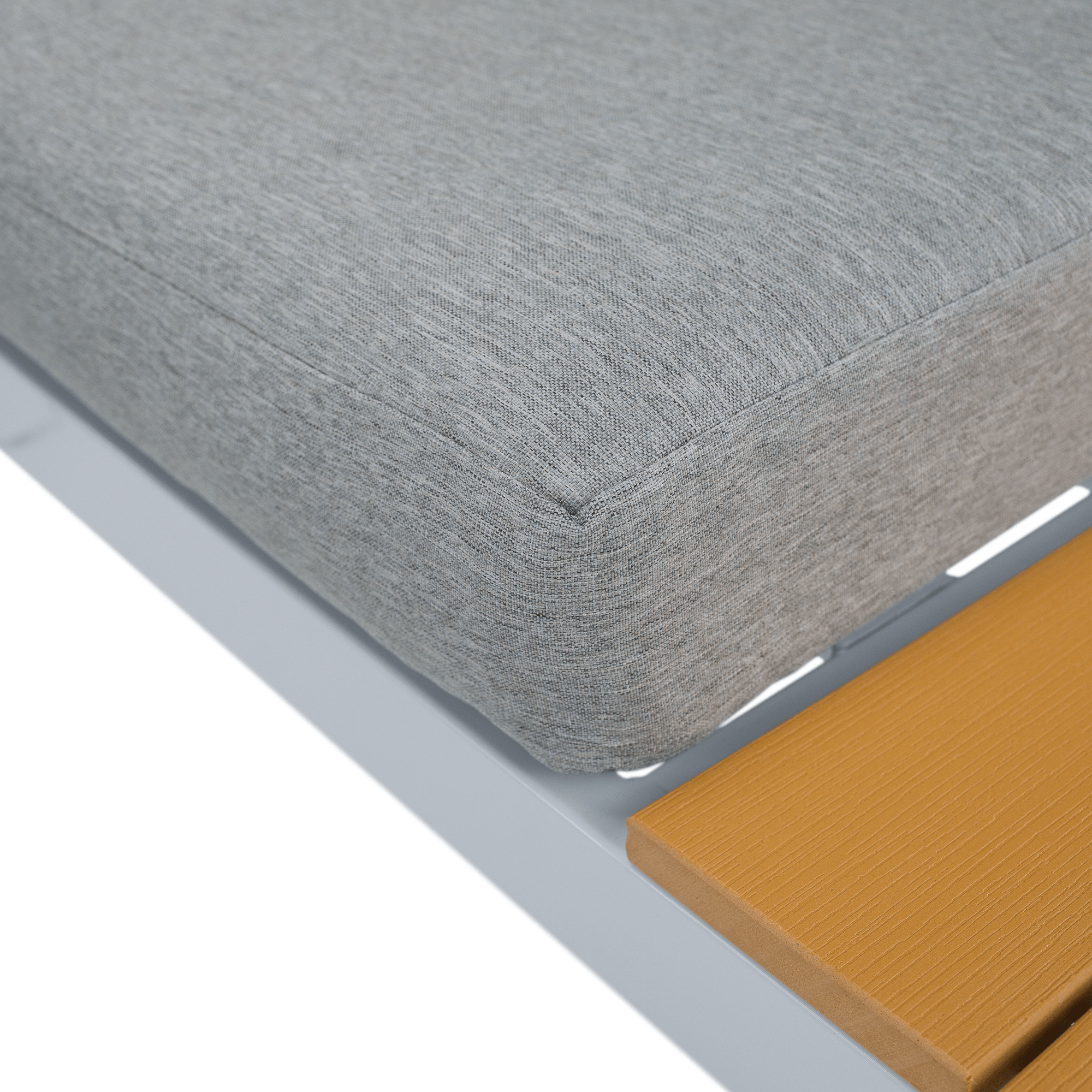 Set de gradina, otel alb /stejar / gri deschis, PELOR — imaginea 7