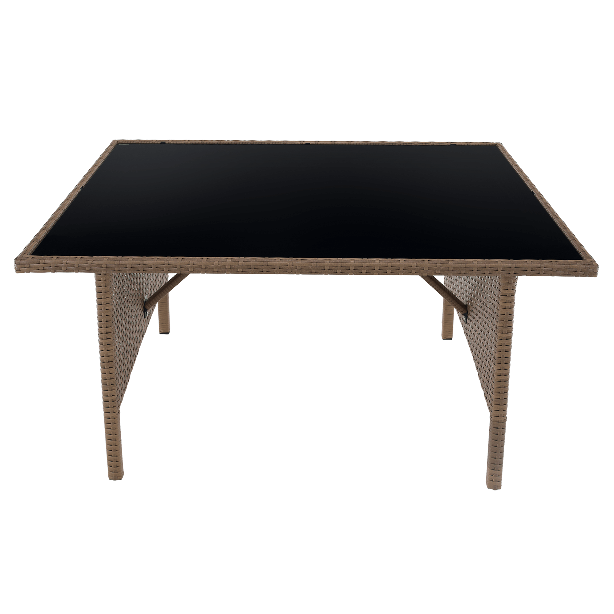 Set de gradina din ratan, culoare naturala / gri deschis, RANDI — imaginea 15