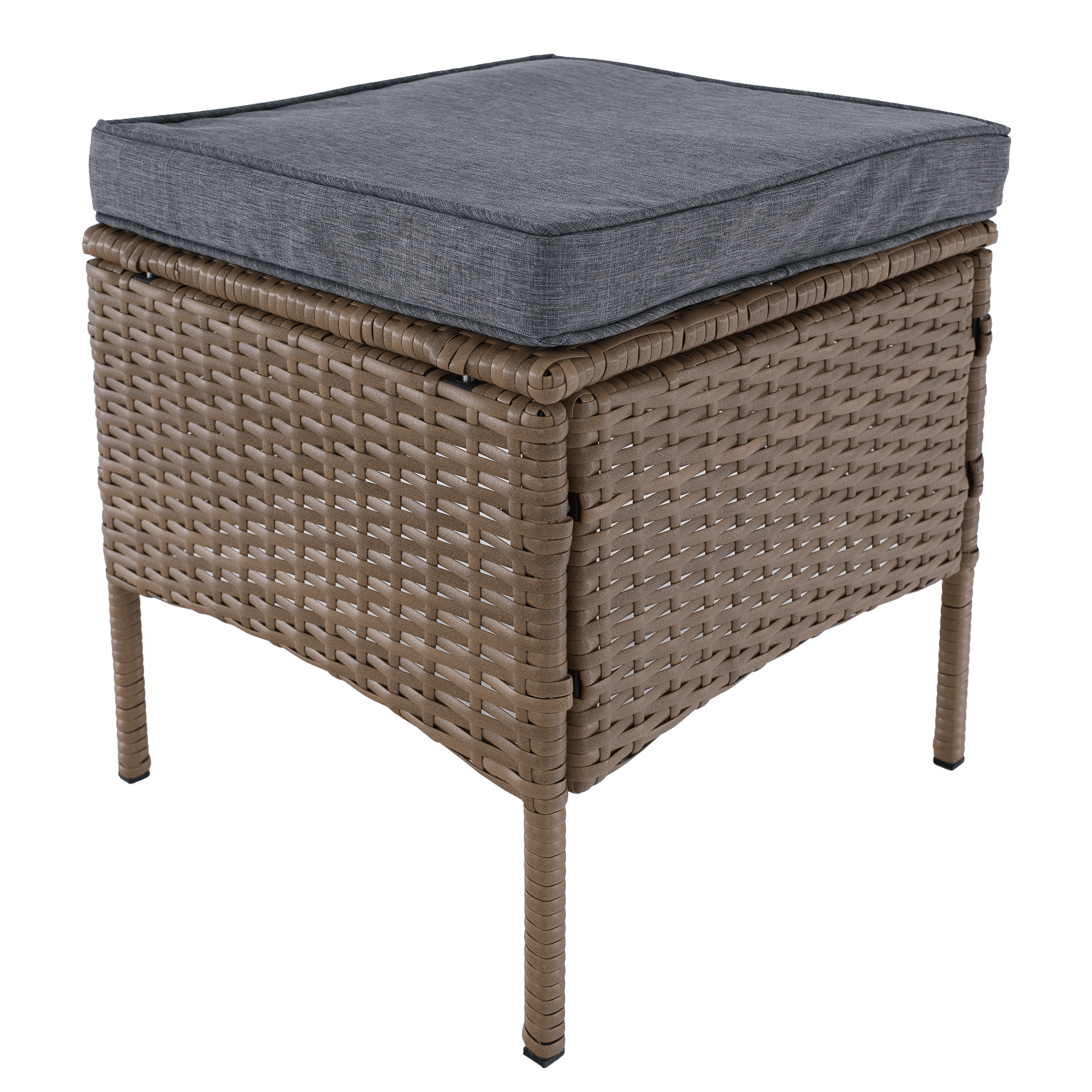 Set de gradina din ratan, culoare naturala / gri deschis, RANDI — imaginea 18