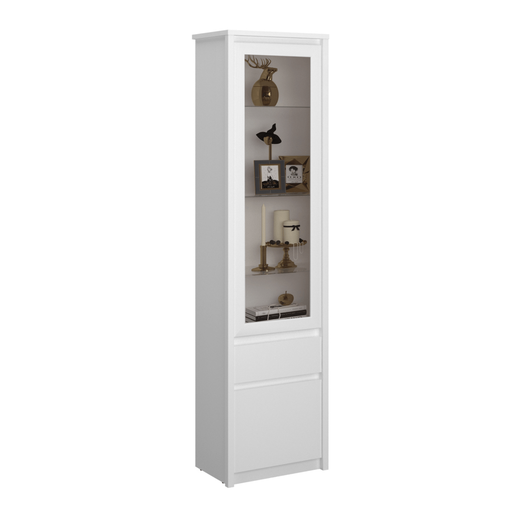 Vitrina 1D1W1S, alba, ERODIN — imaginea 3