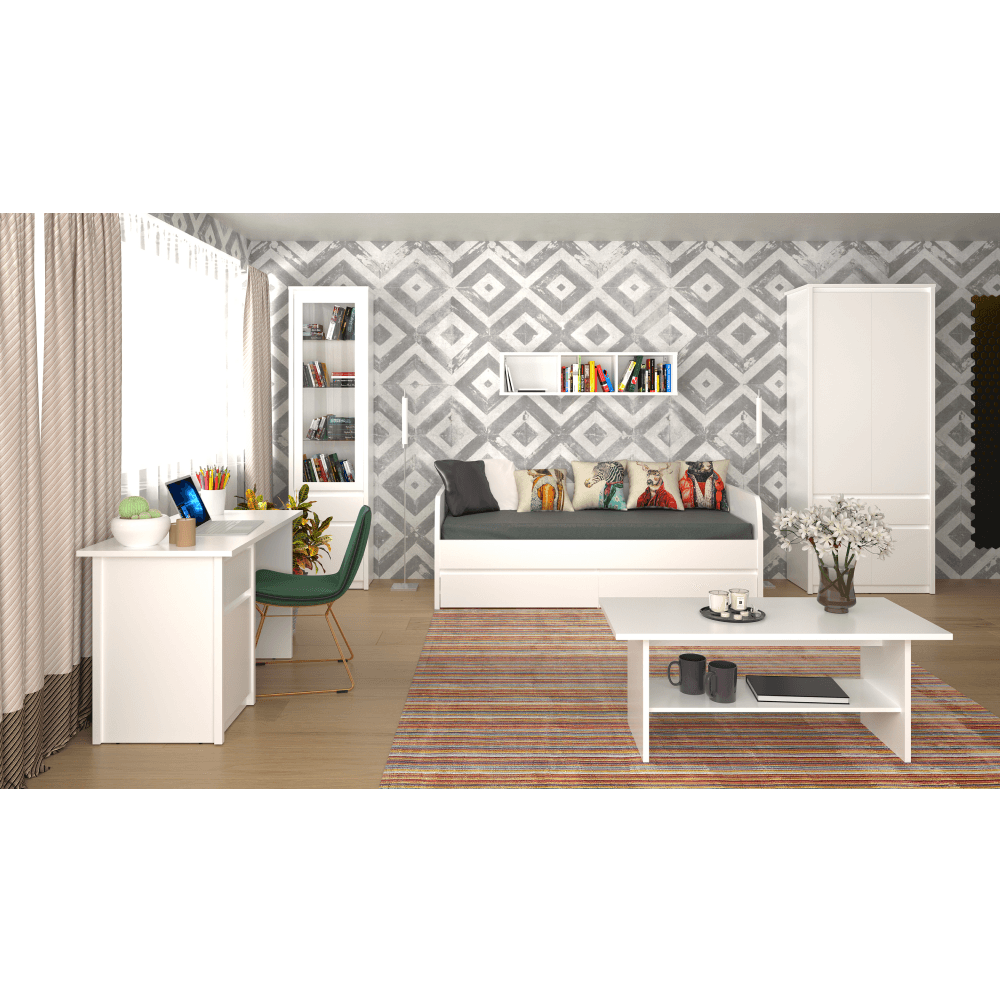 Vitrina 1D1W1S, alba, ERODIN — imaginea 4