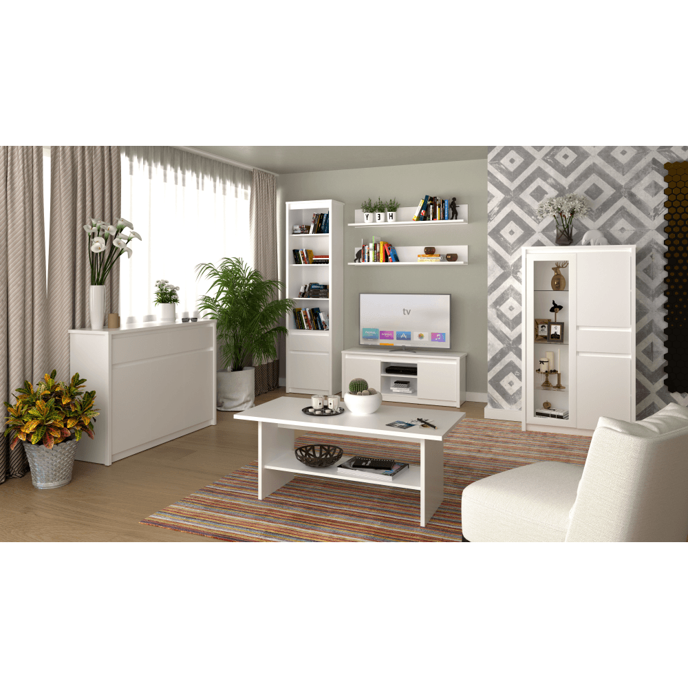 Comoda 3D2S, alba, ERODIN — imaginea 4