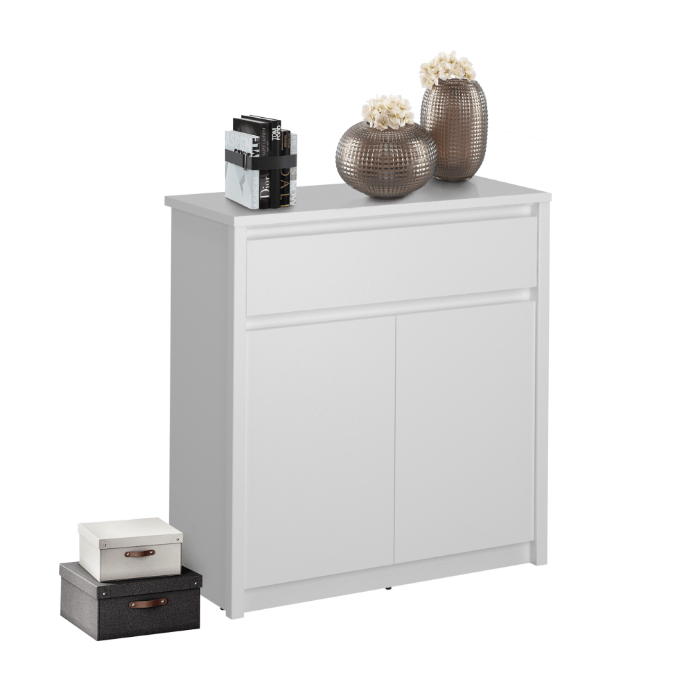 Comoda 2D1S, alba, ERODIN — imaginea 3