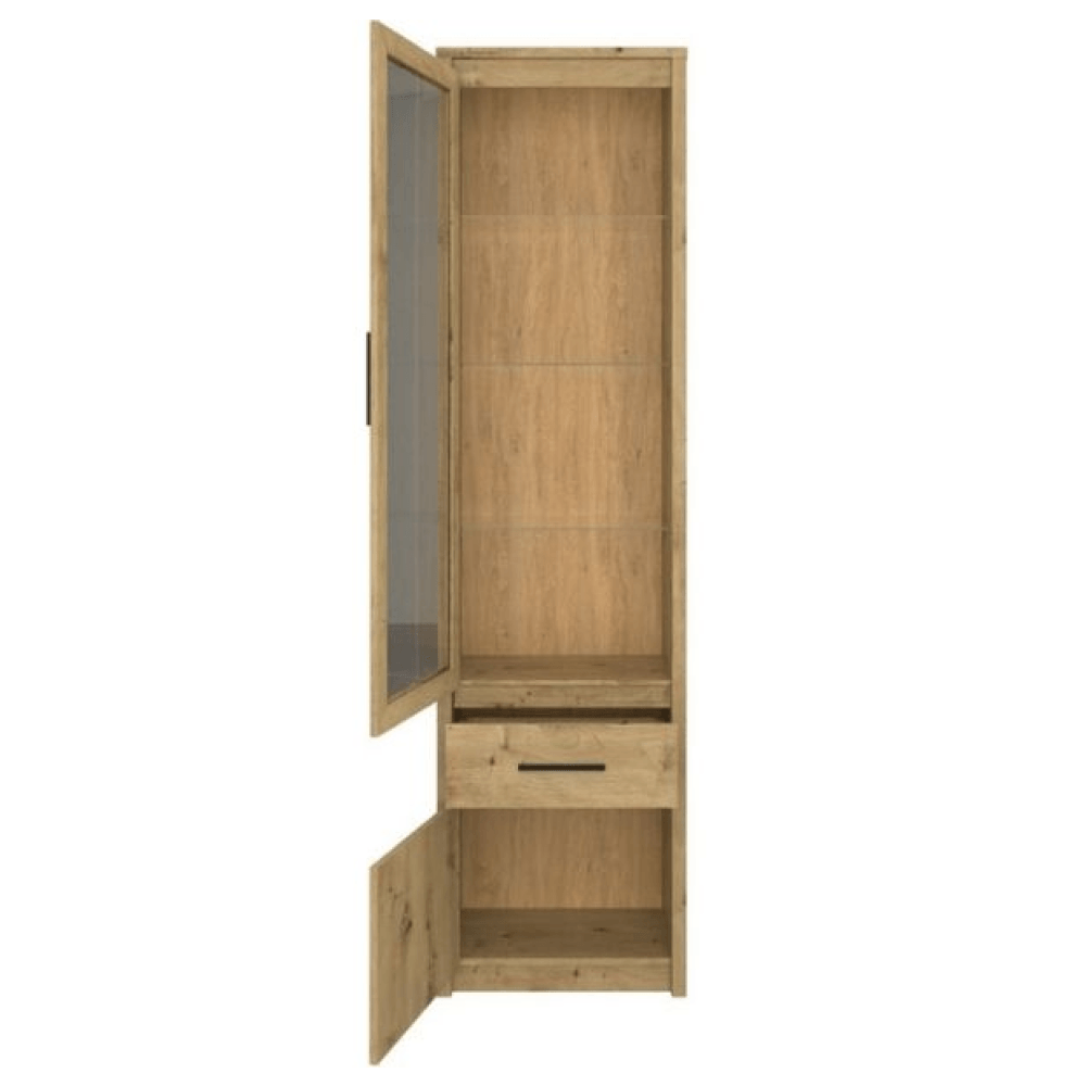 Vitrina 1D1W1S, stejar Artisan, AIRON — imaginea 4