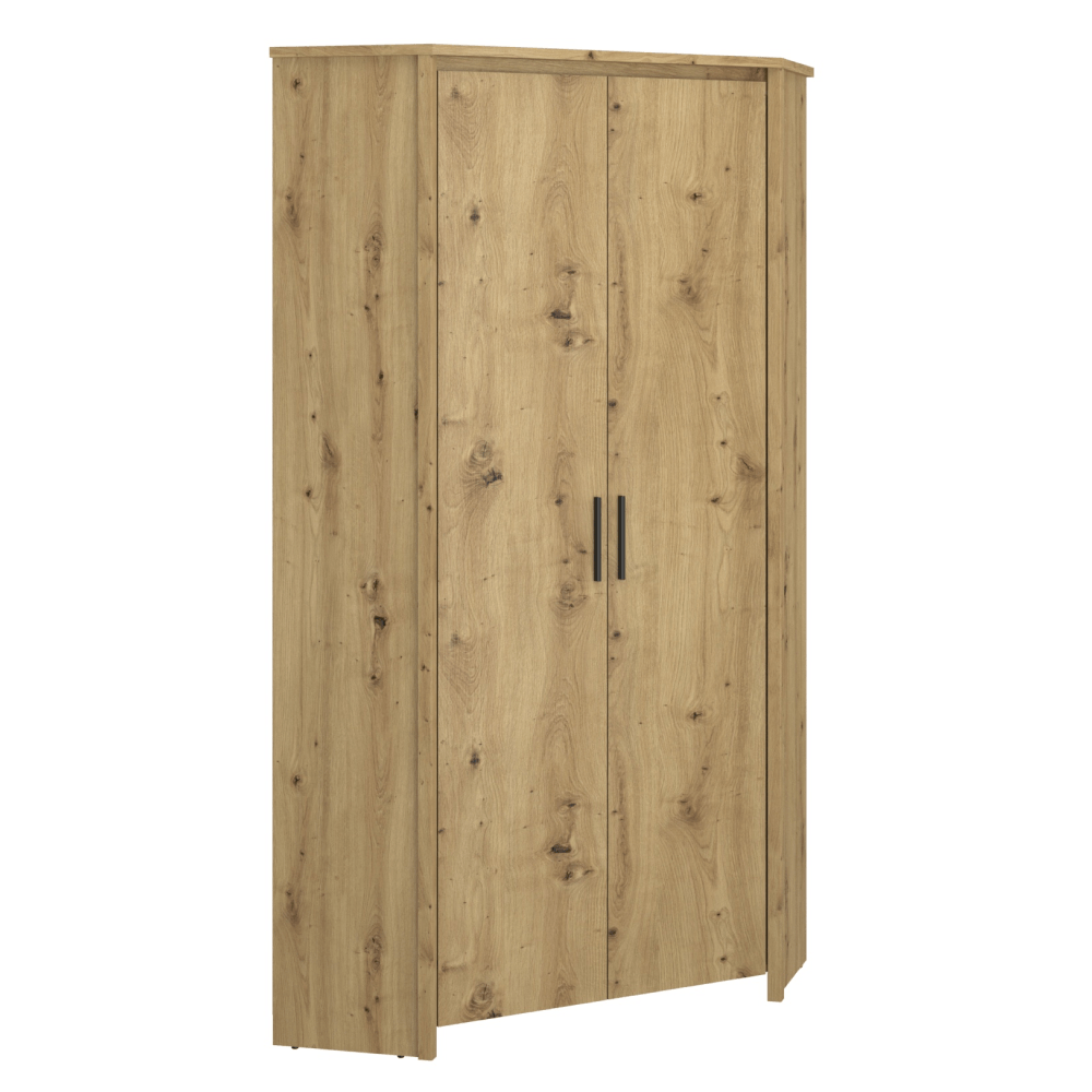 Dulap de colt 2D, stejar Artisan, AIRON — imaginea 2