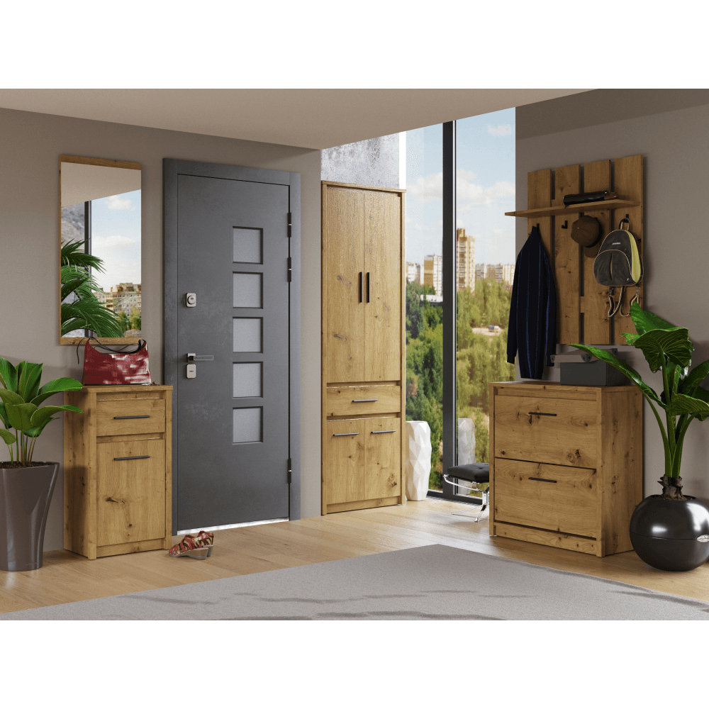 Dulap 4D1S/50, stejar Artisan, AIRON — imaginea 3