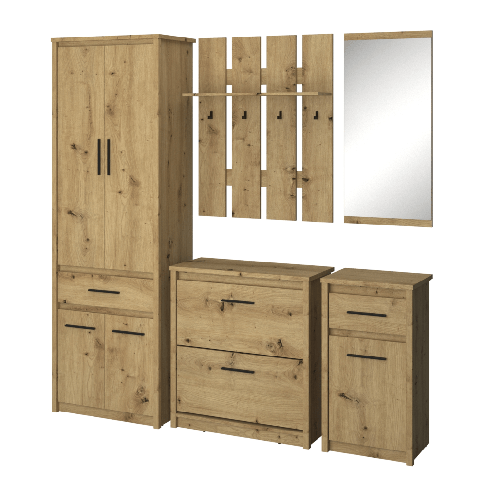 Dulap 4D1S/50, stejar Artisan, AIRON — imaginea 4