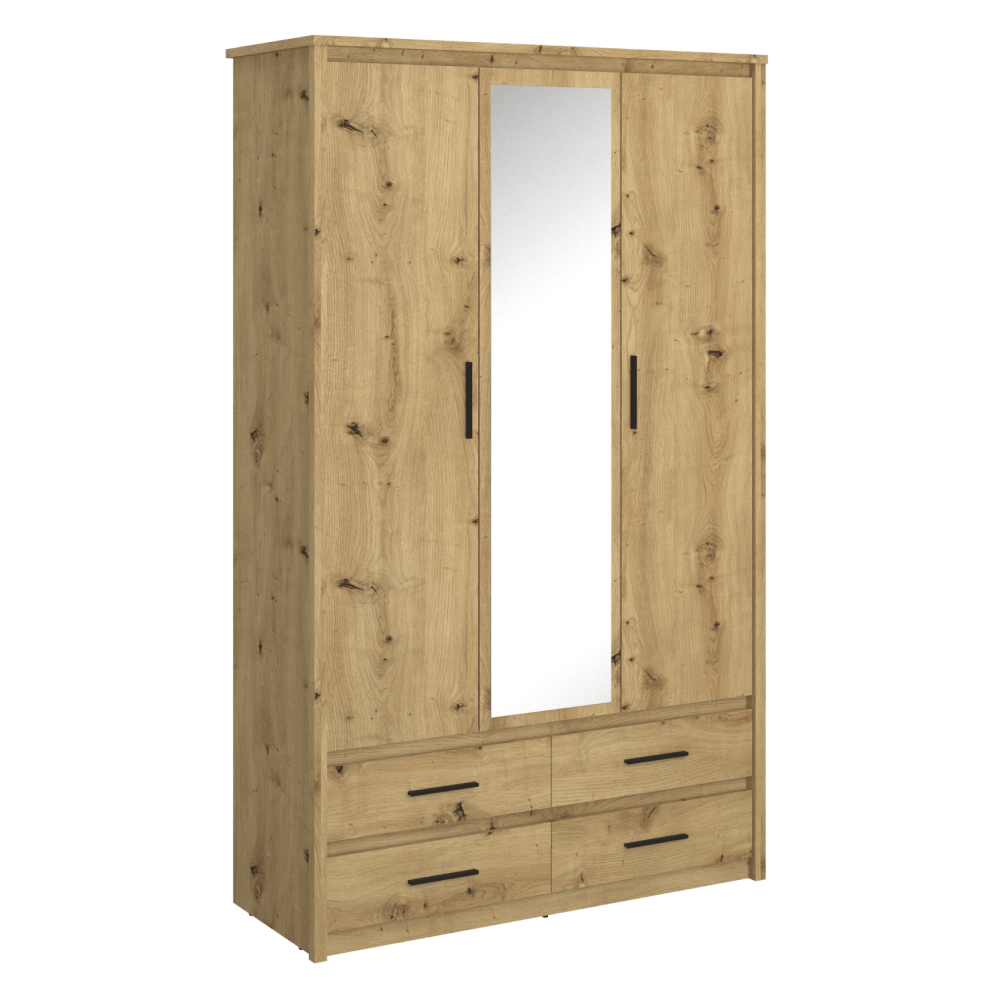 Dulap cu oglinda 3D4S, stejar Artisan, AIRON — imaginea 3