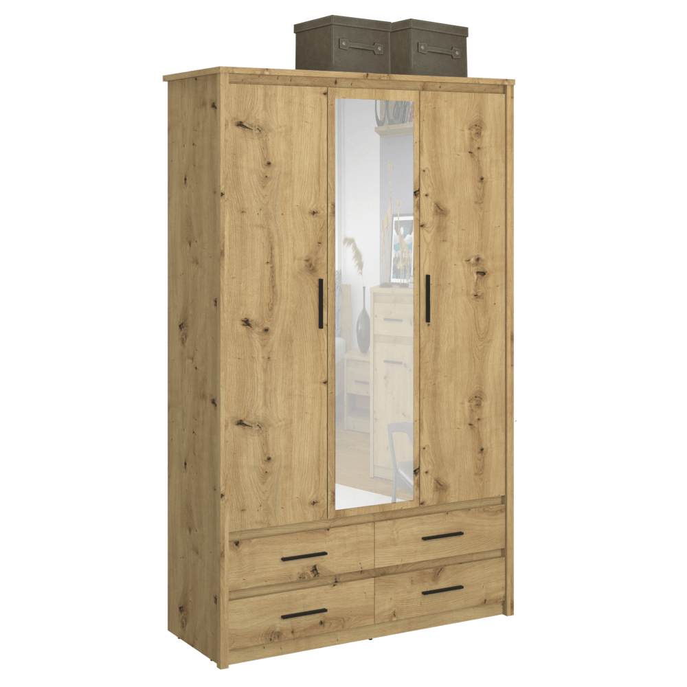 Dulap cu oglinda 3D4S, stejar Artisan, AIRON — imaginea 5