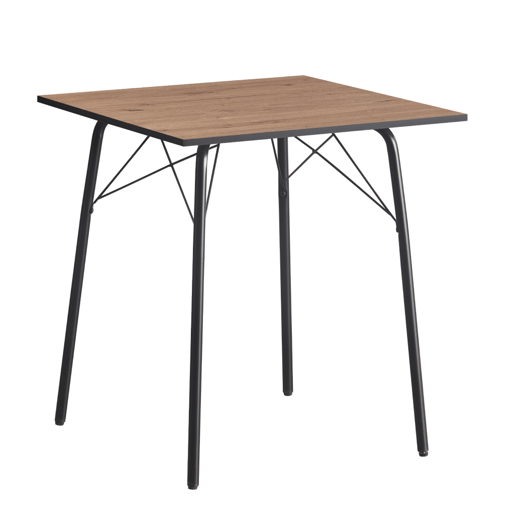 Masa dining, stejar artisan / neagra, 70x70x75 cm, NALAK TIP 1 — imaginea 2
