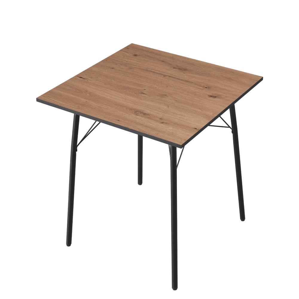 Masa dining, stejar artisan / neagra, 70x70x75 cm, NALAK TIP 1 — imaginea 4