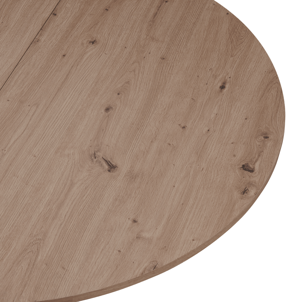 Masa dining extensibila, stejar artisan / neagra, 120x120-160x75 cm, ABERO TIP 2 — imaginea 8