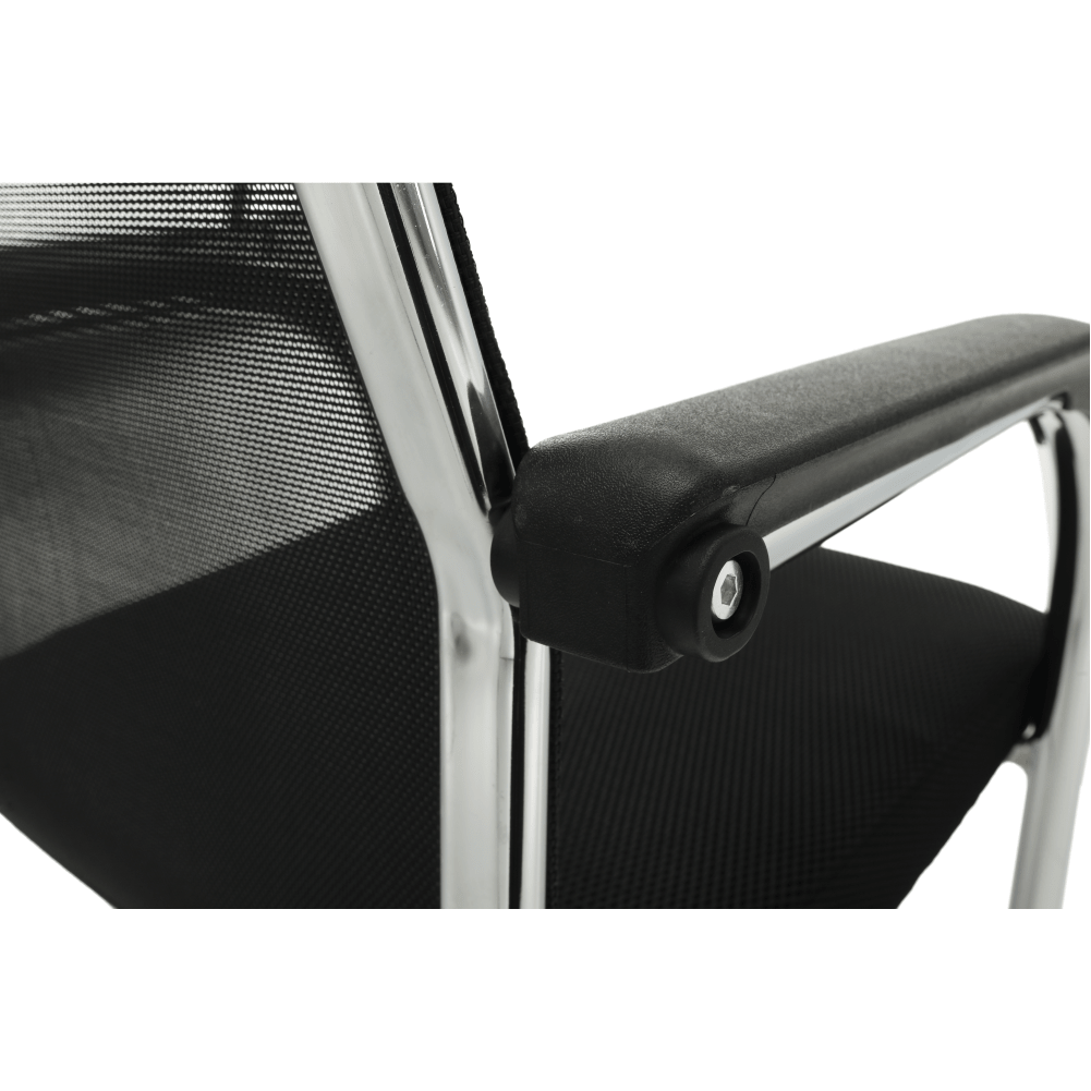 Scaun de sedinta, negru/argintiu, ESIN — imaginea 18
