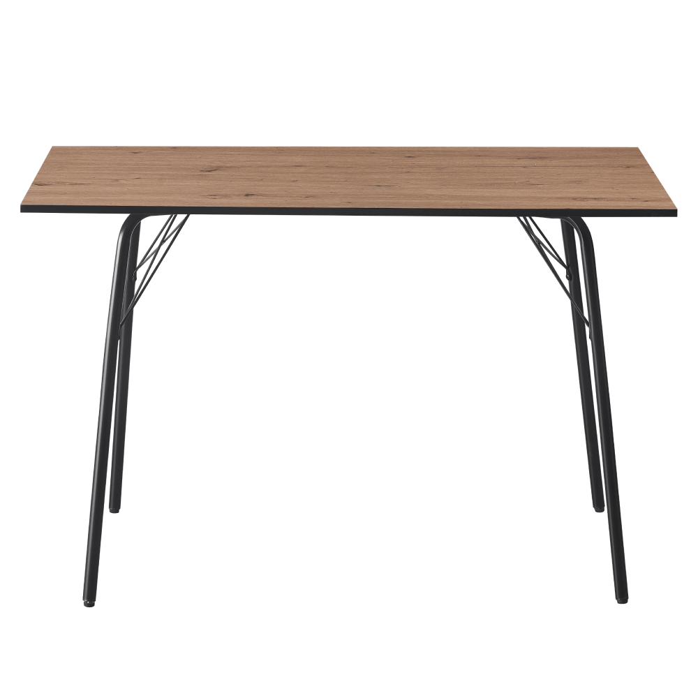 Masa dining, stejar artisan / neagra, 120x75x75 cm, NALAK TIP 2 — imaginea 2