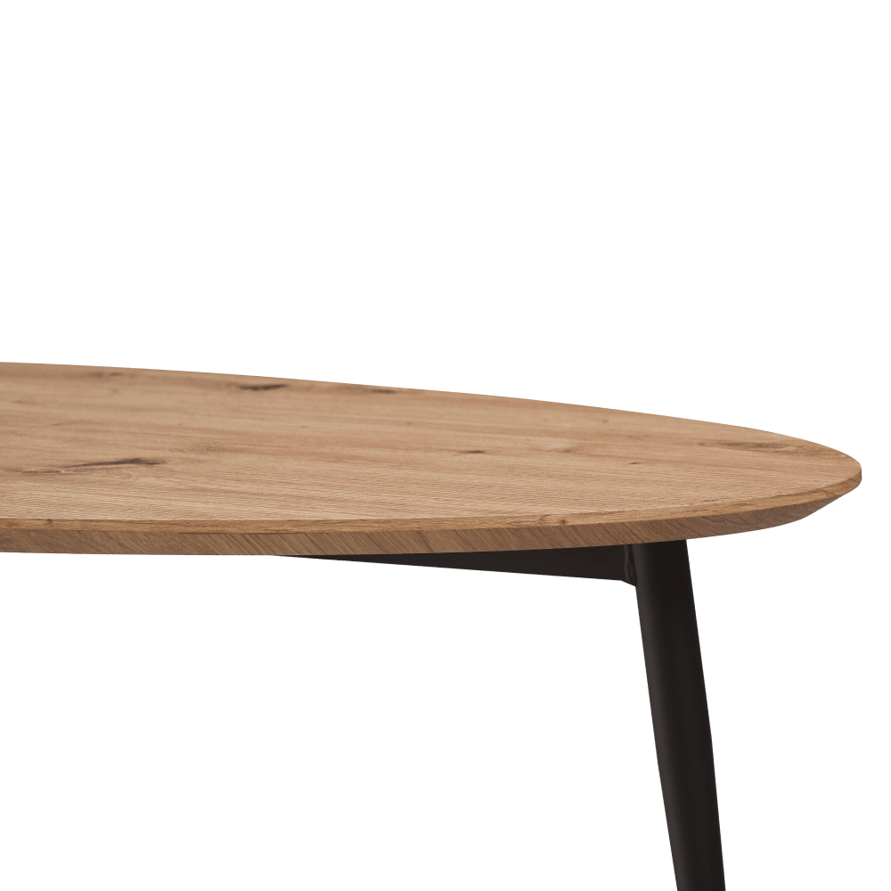 Masuta de cafea, stejar artisan / neagra, SANAM — imaginea 3