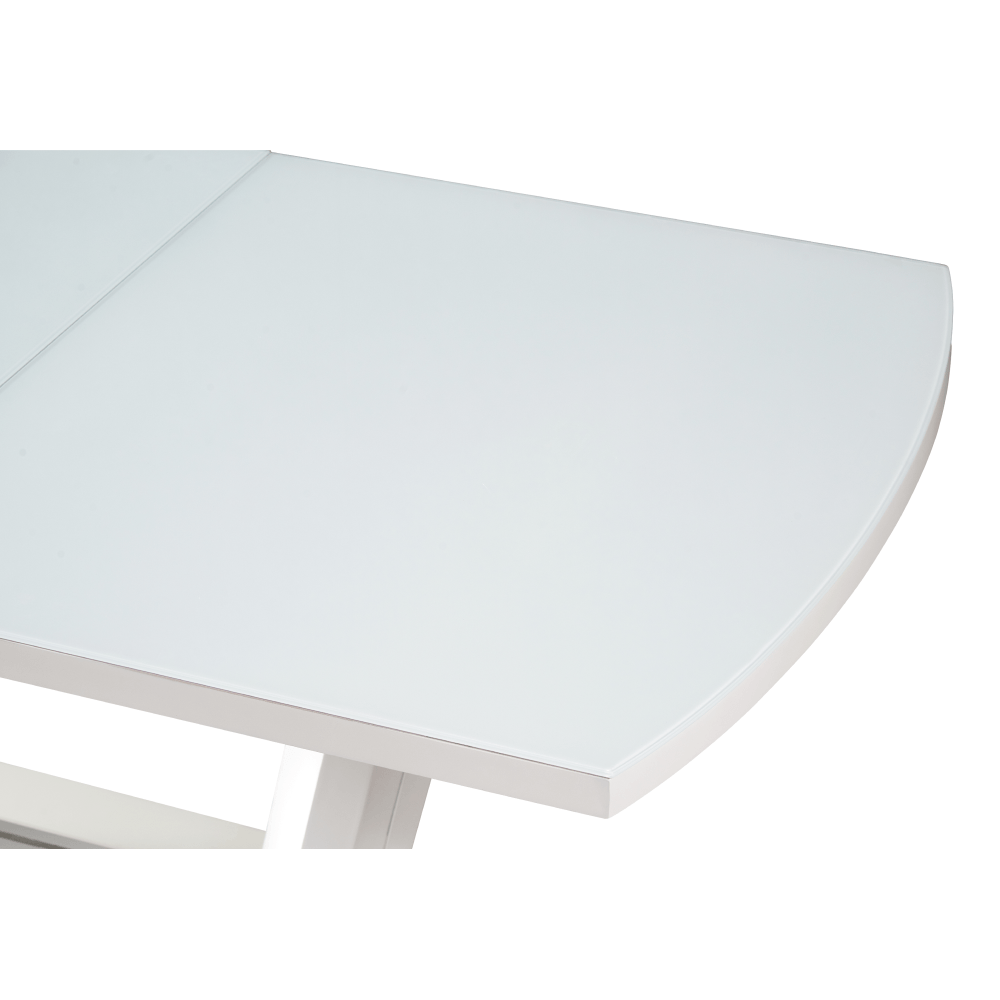 Masa dining extensibila, alb lucios, 160-200x90 cm, OLAV — imaginea 8