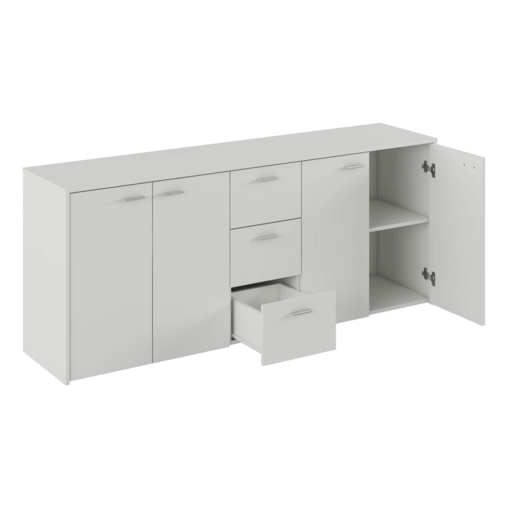 Comoda combinata, alba, HUGOS 180 — imaginea 2