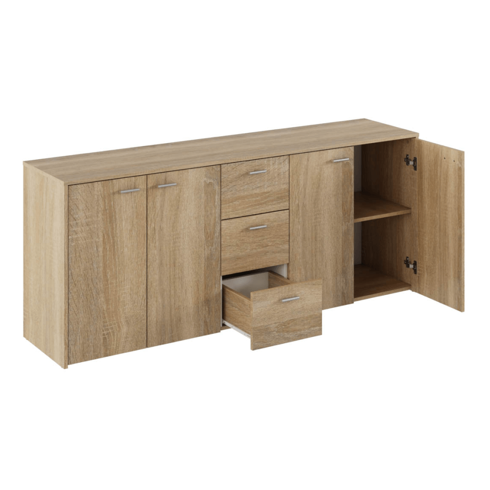 Comoda combinata, stejar sonoma, HUGOS 180 — imaginea 2