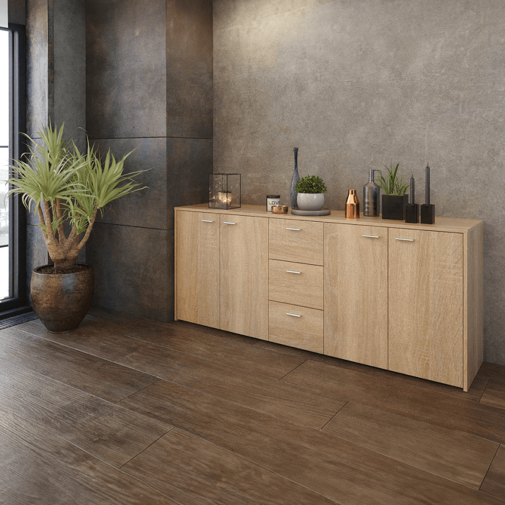 Comoda combinata, stejar sonoma, HUGOS 180 — imaginea 3