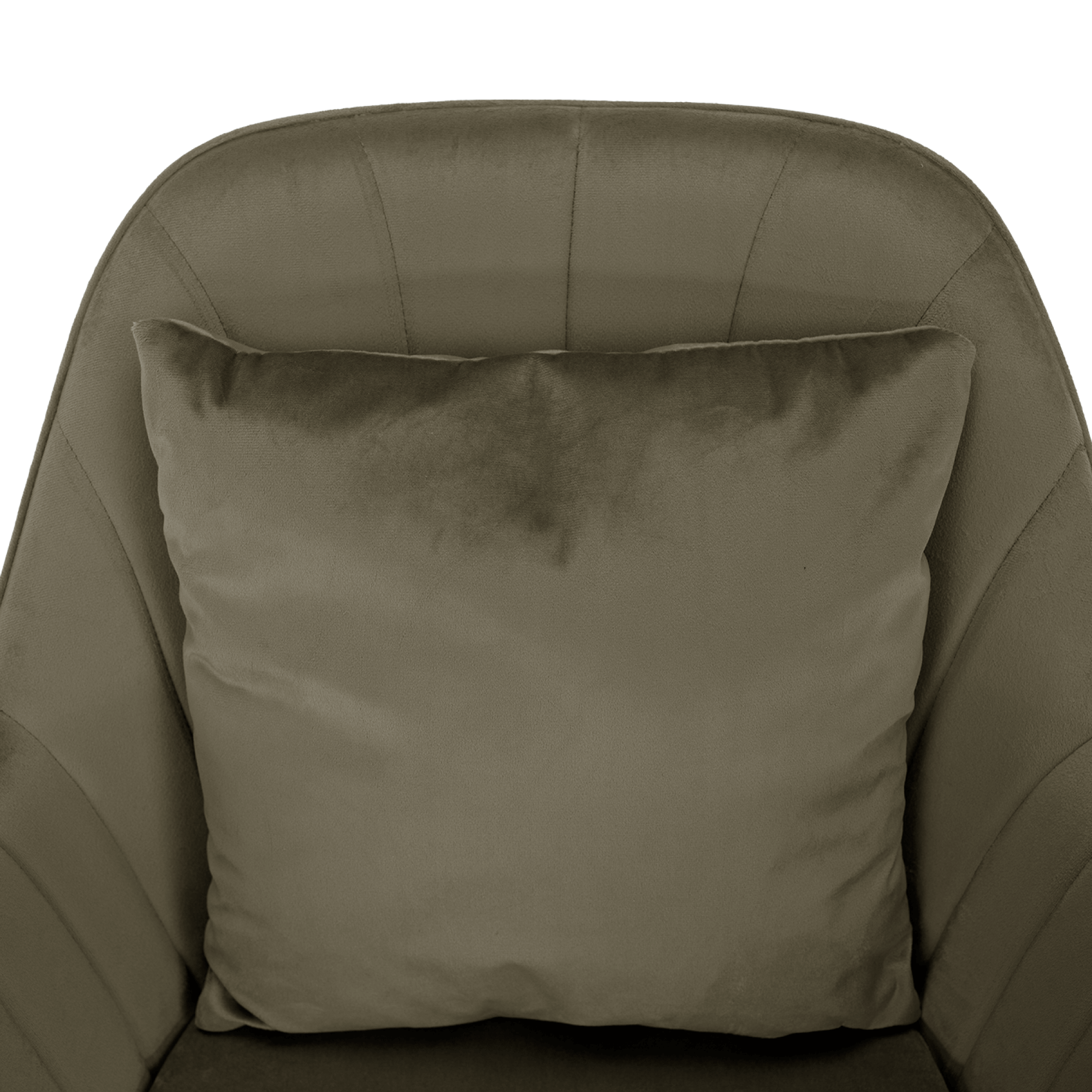 Scaun de birou, gri-maro Taupe tesatura Velvet/crom, KLIAN — imaginea 4
