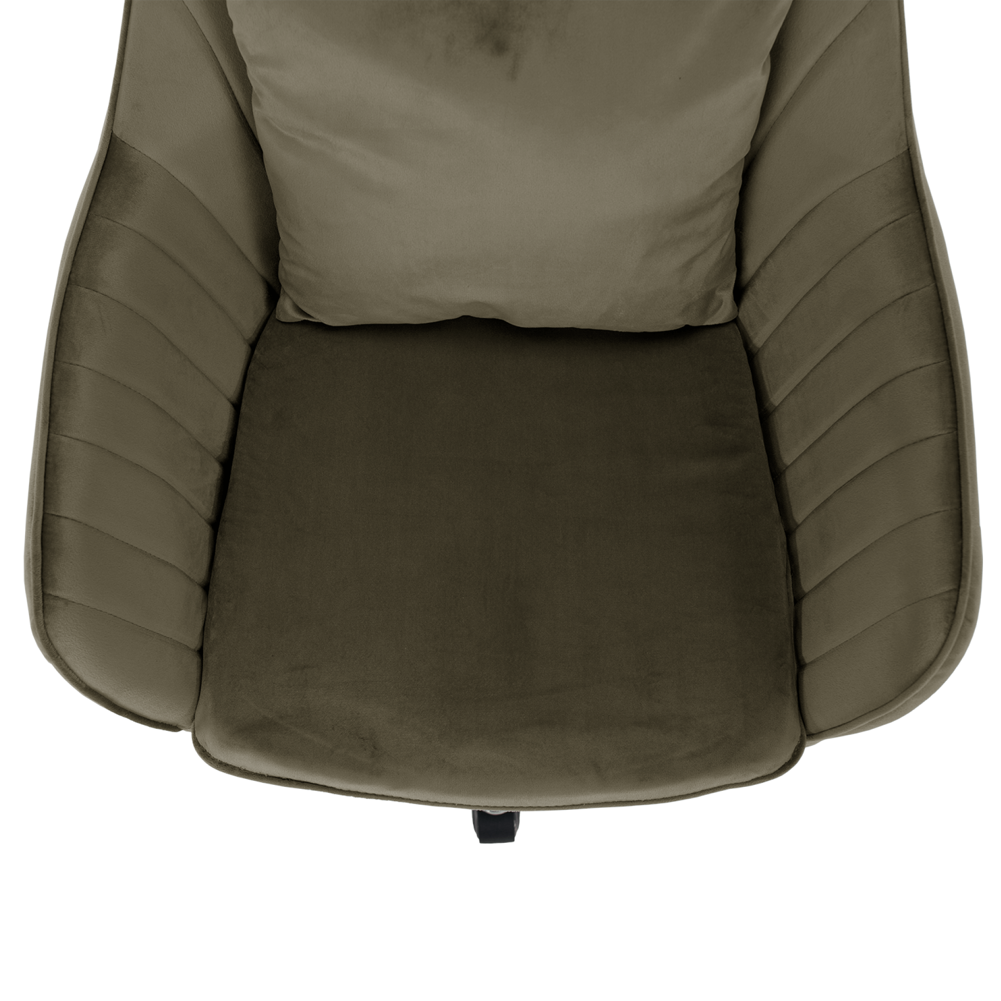 Scaun de birou, gri-maro Taupe tesatura Velvet/crom, KLIAN — imaginea 6
