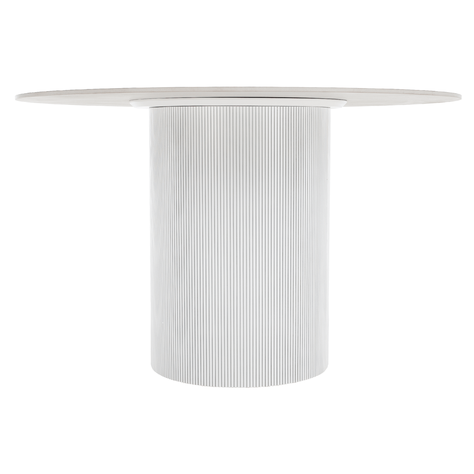 Masa de sufragerie, marmura alba/MDF, diametru 120 cm, MAHIR TIP 1 — imaginea 3