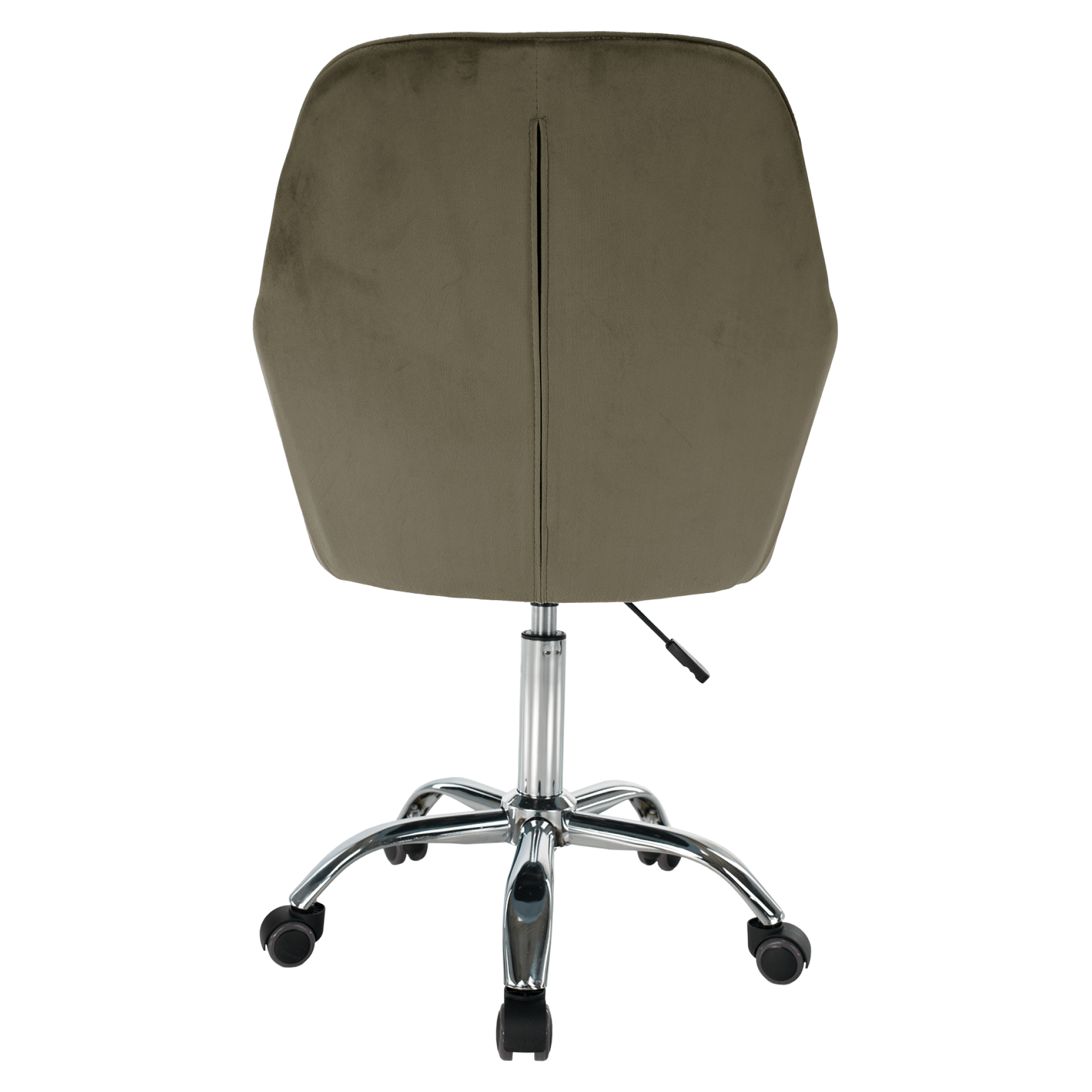 Scaun de birou, gri-maro Taupe tesatura Velvet/crom, KLIAN — imaginea 9