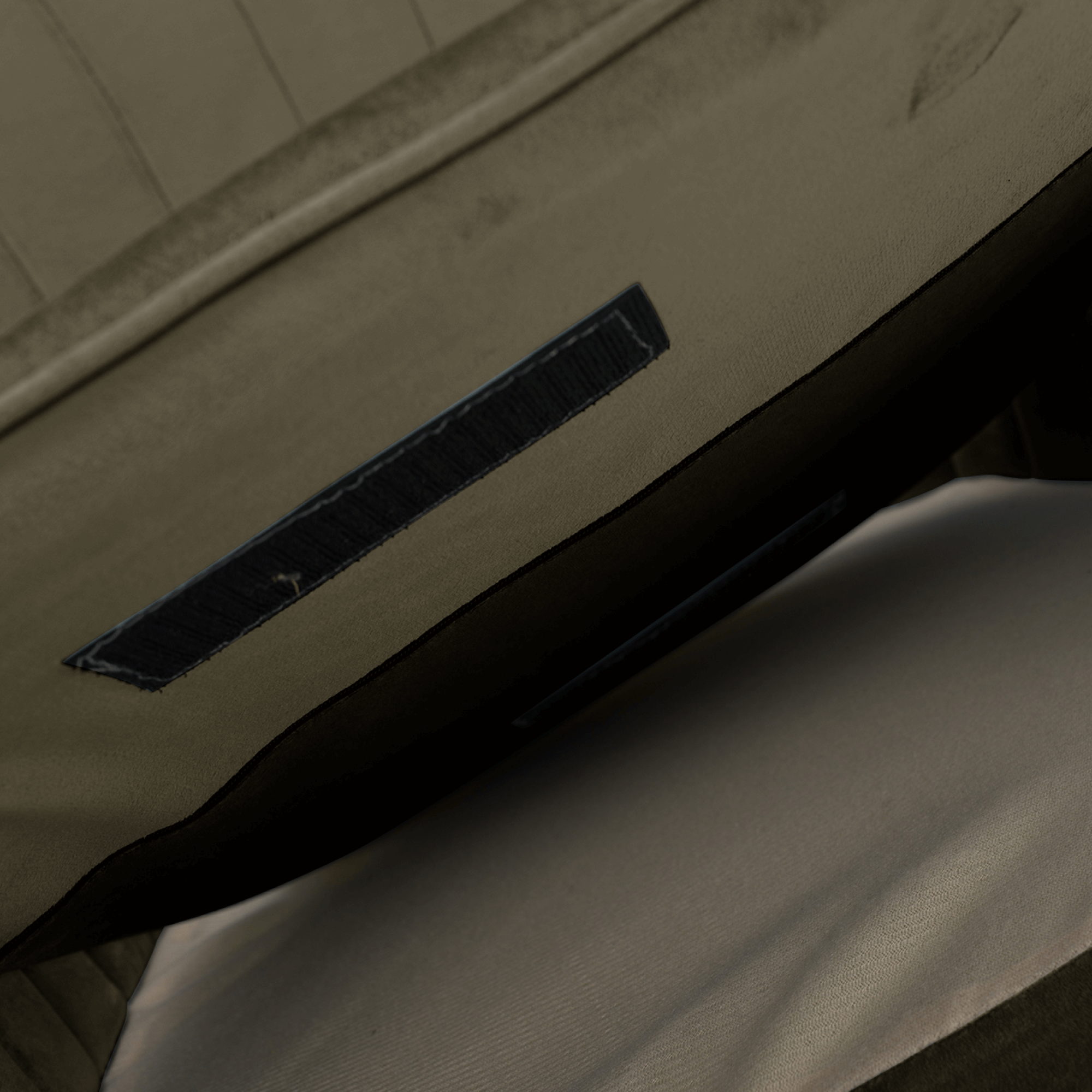 Scaun de birou, gri-maro Taupe tesatura Velvet/crom, KLIAN — imaginea 12