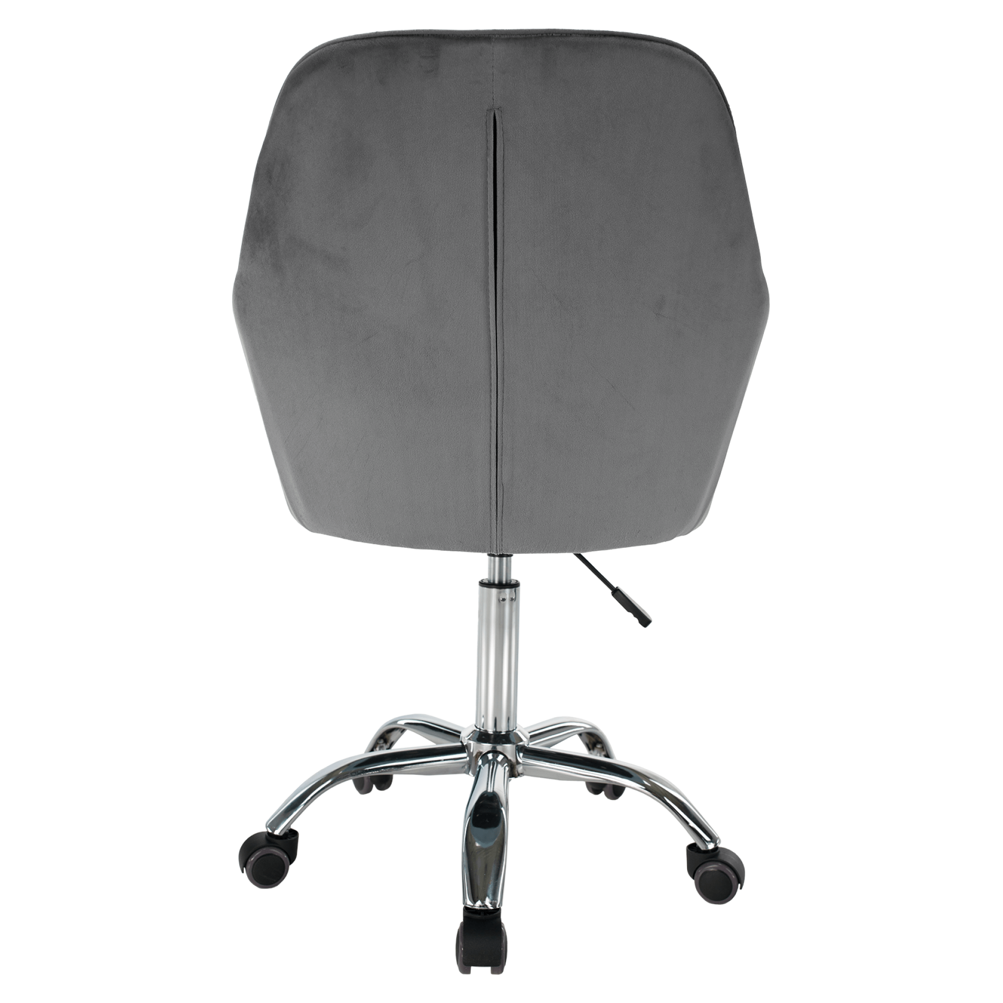 Scaun de birou, tesatura gri Velvet/crom, KLIAN — imaginea 10