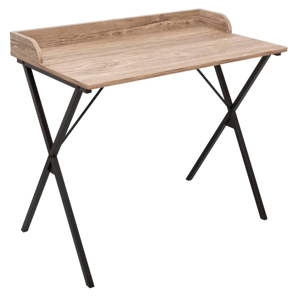 Birou pentru PC, stejar/negru, OFIS — imaginea 6
