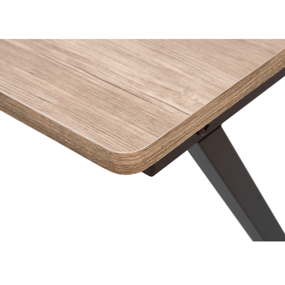 Birou pentru PC, stejar/negru, OFIS — imaginea 7