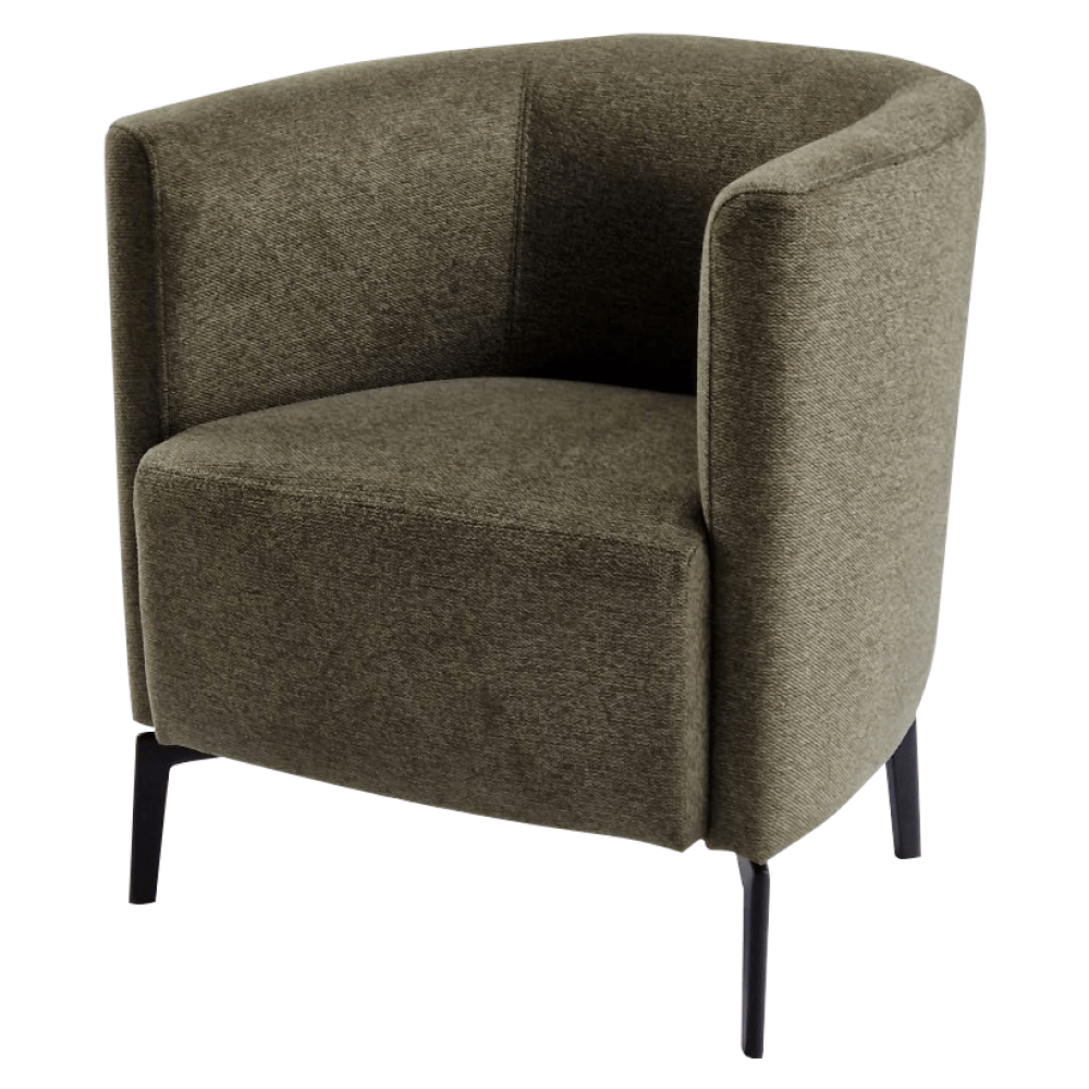 Fotoliu de design, verde / negru, KAPY — imaginea 5