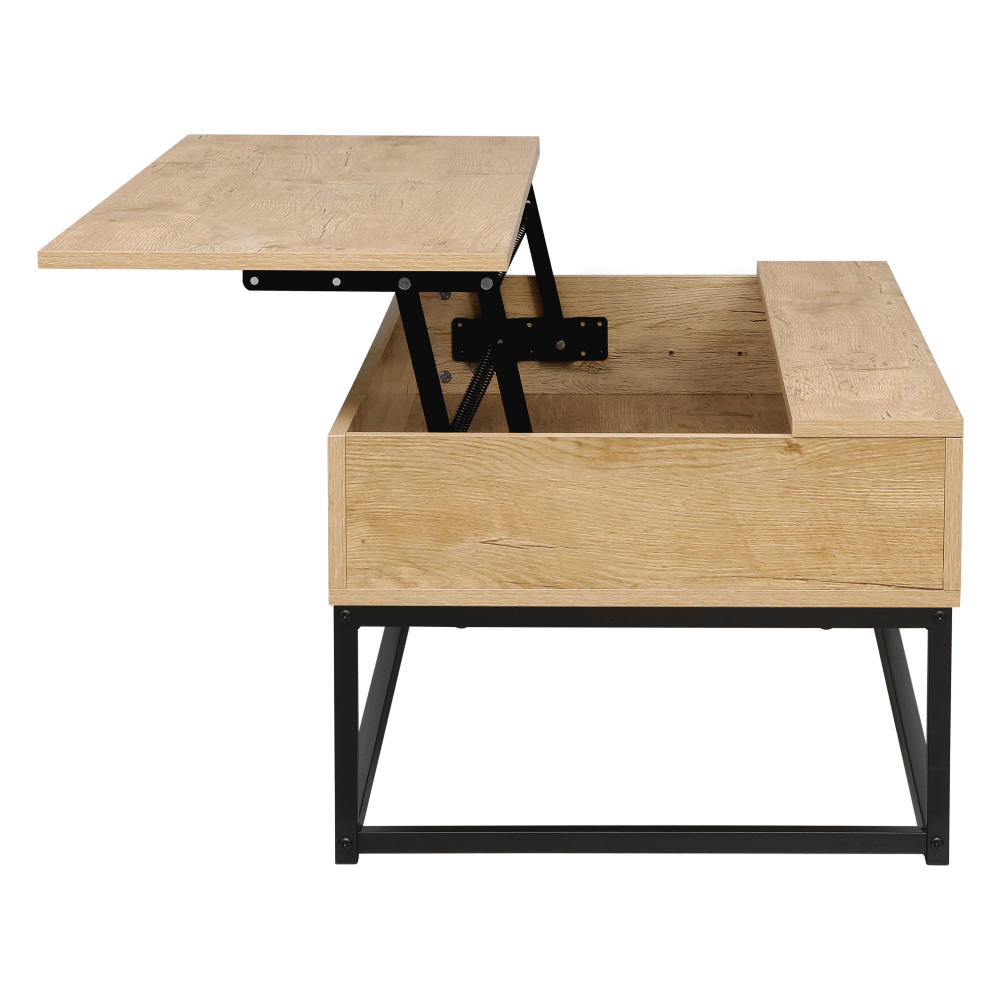 Masuta de cafea, stejar / negru, LIVINA — imaginea 7